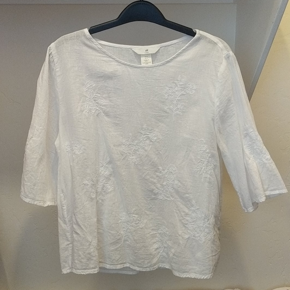 SOLD H&M cotton linen top